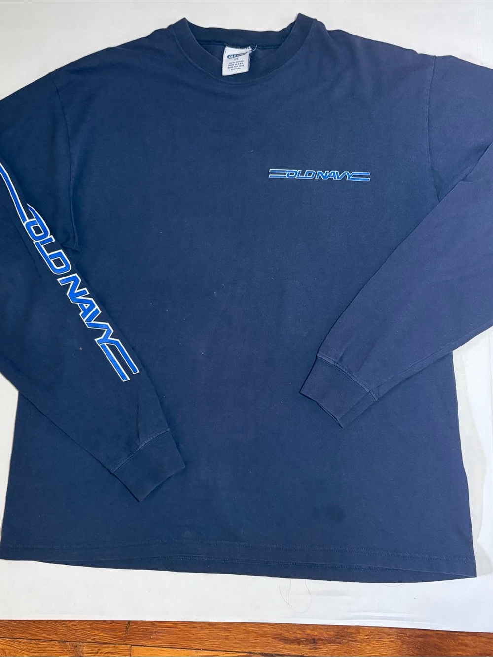 Vintage old navy long sleeve retro lettering